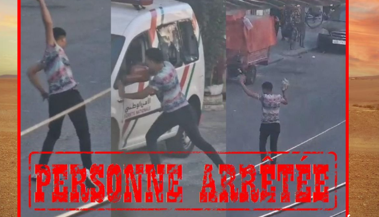 أمن سلا يتفاعل مع شريط فيديو تكسير سيارة للشرطة بحي الانبعاث ويوضح (1)