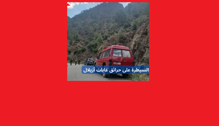 حرائق تأتي على غابات بأزيلال