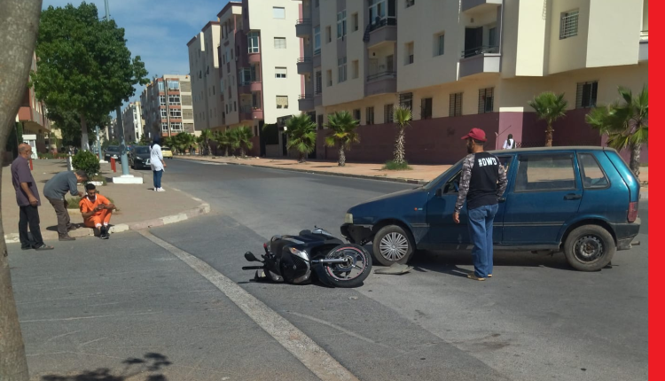 عاجل : حادثة سير بعد اصطدام سيارة بدراجة نارية