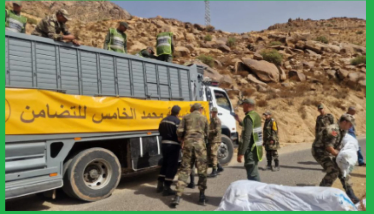 مؤسسة محمد الخامس للتضامن تقدم المساعدة لضحايا زلزال 8 شتنبر في ظل سوء الأحوال الجوية الحالية