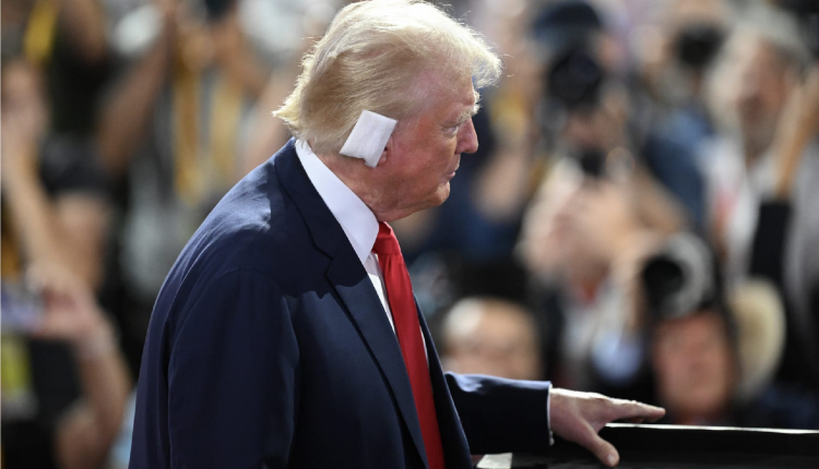 اول ظهور لترامب بعد محاولة اغتياله