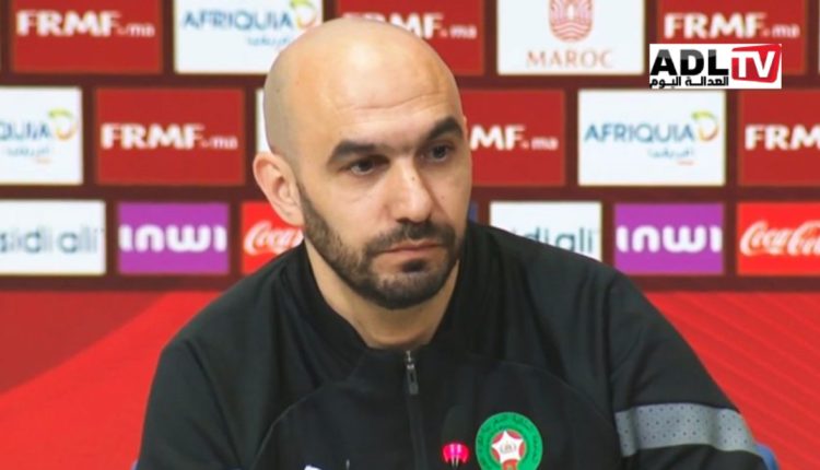 Le sélectionneur de l’équipe du Maroc, Walid Regragui