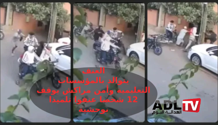 الشرطة توقف 12 شخصاً بشبهة التورط في اعتداء على تلميذ بمراكش