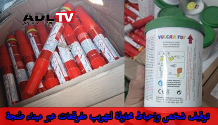 توقيف شخص وإحباط محاولة لتهريب مفرقعات عبر ميناء "طنجة"