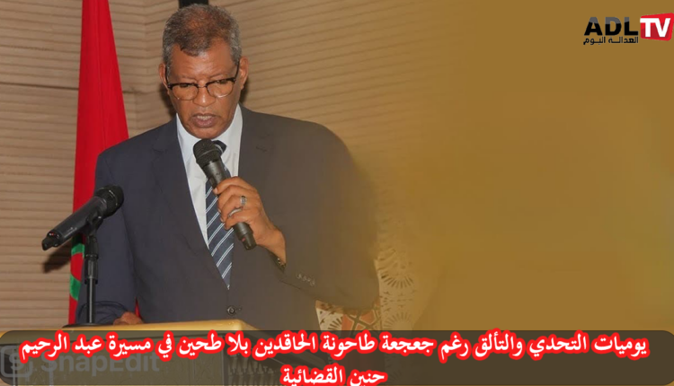 الاستاذ عبدالرحيم حنين تاريخ قضائي مشرف و خبرة كبيرة لن تتكرر