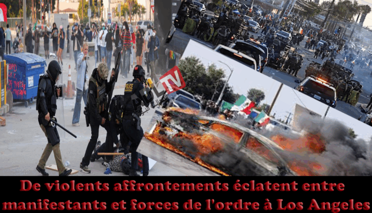 # مواجهات بين متظاهرين والشرطة في "لوس أنجلوس" بالولايات المتحدة