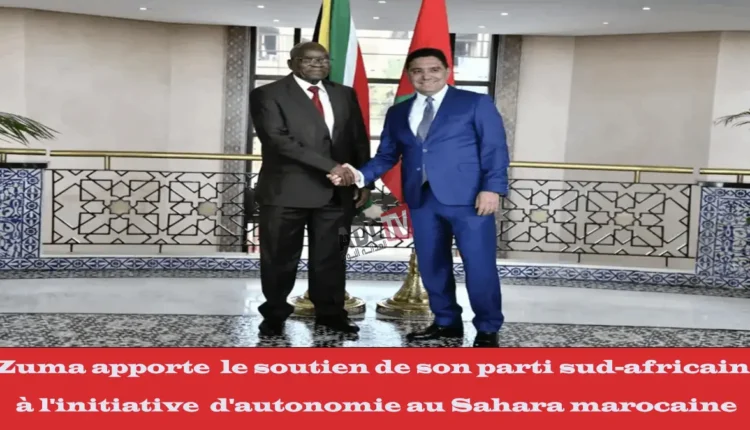 #هام: "زوما" يعلن دعم حزبه الجنوب أفريقي لمبادرة "الحكم الذاتي" في الصحراء المغربية