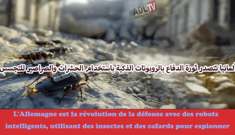 # ألمانيا تتصدر ثورة الدفاع بالروبوتات الذكية باستخدام الحشرات والصراصير للتجسس