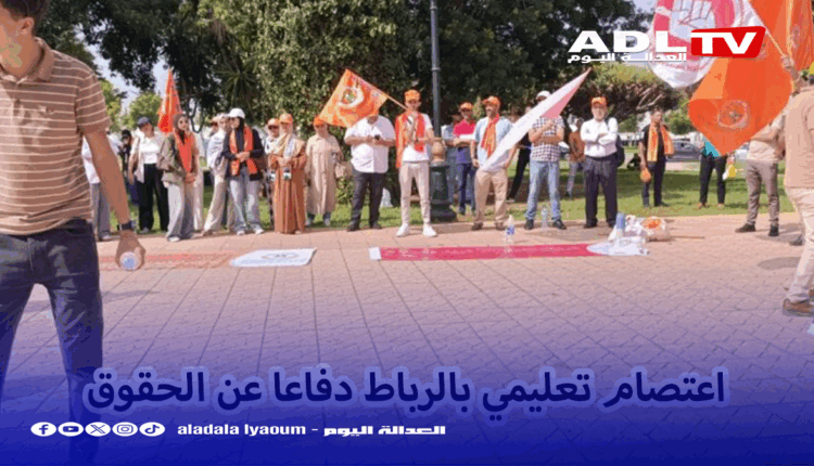 مختصو الاقتصاد والإدارة يعتصمون أمام وزارة التعليم