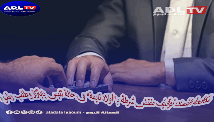 مكافحة الفساد: توقيف مفتش شرطة بـ "أولاد تايمة" في حالة تلبس بابتزاز وطلب رشوة