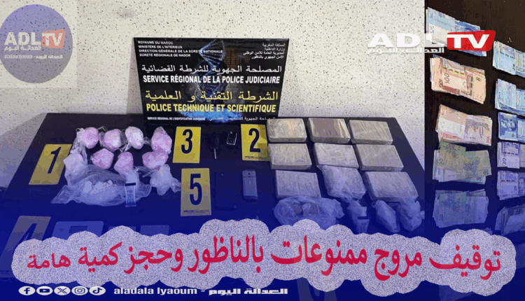 توقيف مروج ممنوعات بالناظور وحجز كمية هامة