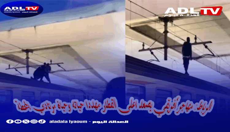 صادم من الرباط: مهاجر إفريقي يعرض حياته وسلامة الركاب للخطر بتسلقه القطار
