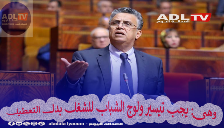 وهبي: يجب تيسير ولوج الشباب للشغل بدل التعطيل