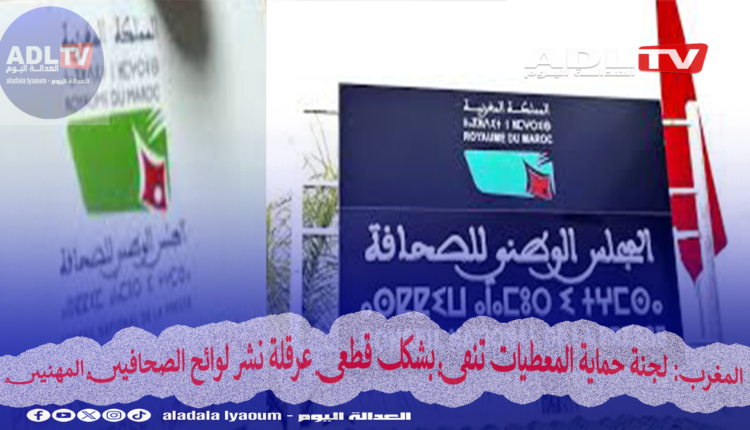 المغرب: لجنة حماية المعطيات تنفي بشكل قطعي عرقلة نشر لوائح الصحافيين المهنيين