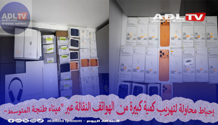 إحباط محاولة لتهريب كمية كبيرة من الهواتف النقالة عبر "ميناء طنجة المتوسط"