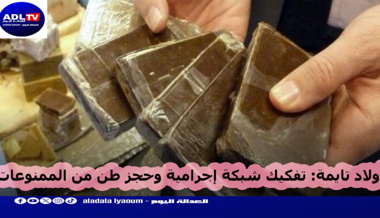 أولاد تايمة: تفكيك شبكة إجرامية وحجز طن من الممنوعات