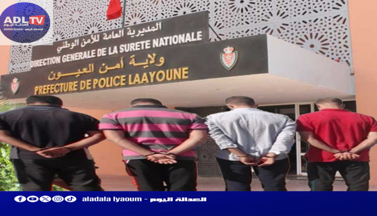 العيون: توقيف أربعة مشتبه بحيازتهم أسلحة بيضاء