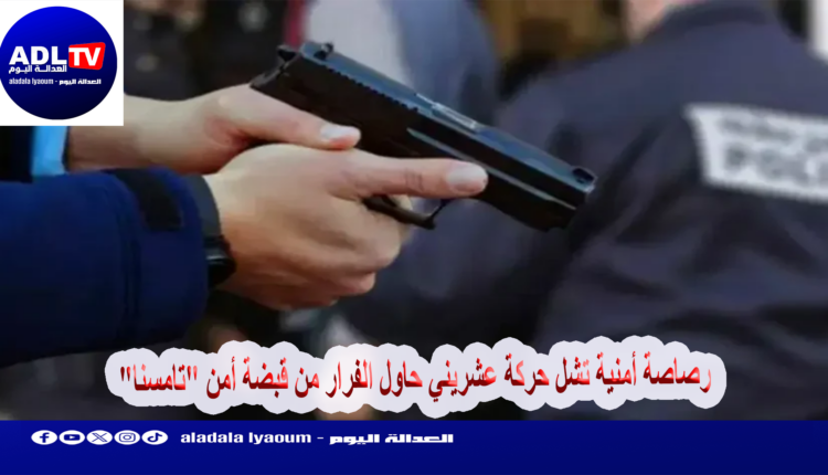 رصاصة أمنية تشل حركة عشريني حاول الفرار من قبضة أمن "تامسنا"