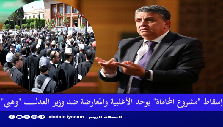 إسقاط "مشروع المحاماة" يوحد الأغلبية والمعارضة ضد وزير العدل "وهبي"