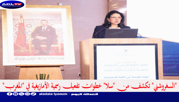 "السغروشني" تكشف من "سلا" خطوات تفعيل رسمية الأمازيغية في "المغرب"
