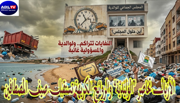 الأزبال تحاصر “الوليدية” والروائح الكريهة تستقبل صيف المصطافين