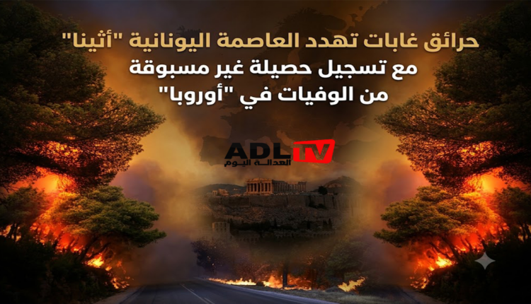 حرائق غابات تهدد العاصمة اليونانية "أثينا" مع تسجيل حصيلة غير مسبوقة من الوفيات في "أوروبا"