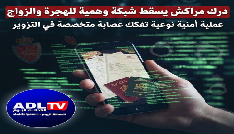درك مراكش يسقط شبكة وهمية للهجرة والزواج