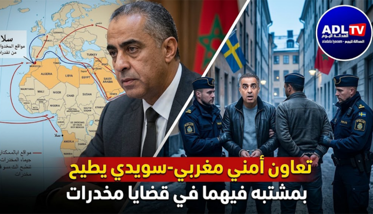 تعاون أمني مغربي-سويدي يطيح بمشتبه فيهما في قضايا مخدرات