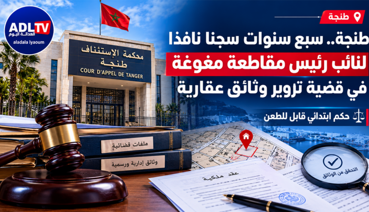 طنجة: القضاء يدين نائب رئيس مقاطعة "مغوغة" بسبع سنوات سجنا في ملف عقاري